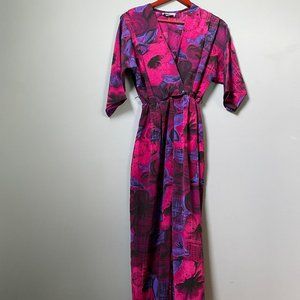 Vintage Pink, Purple, and Black Jumpsuit